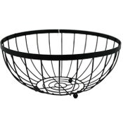 Wholesale - Matte Black Vertical Lined Fruit Bowl C/P 24, UPC: 195010143318